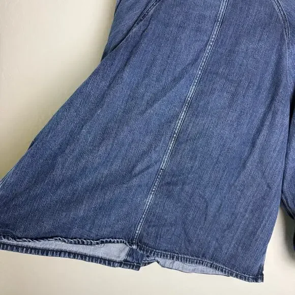 Torrid Tencel Chore Jacket 2X 19712966 Denim Jacket Jean Jacket - Picture 7 of 15